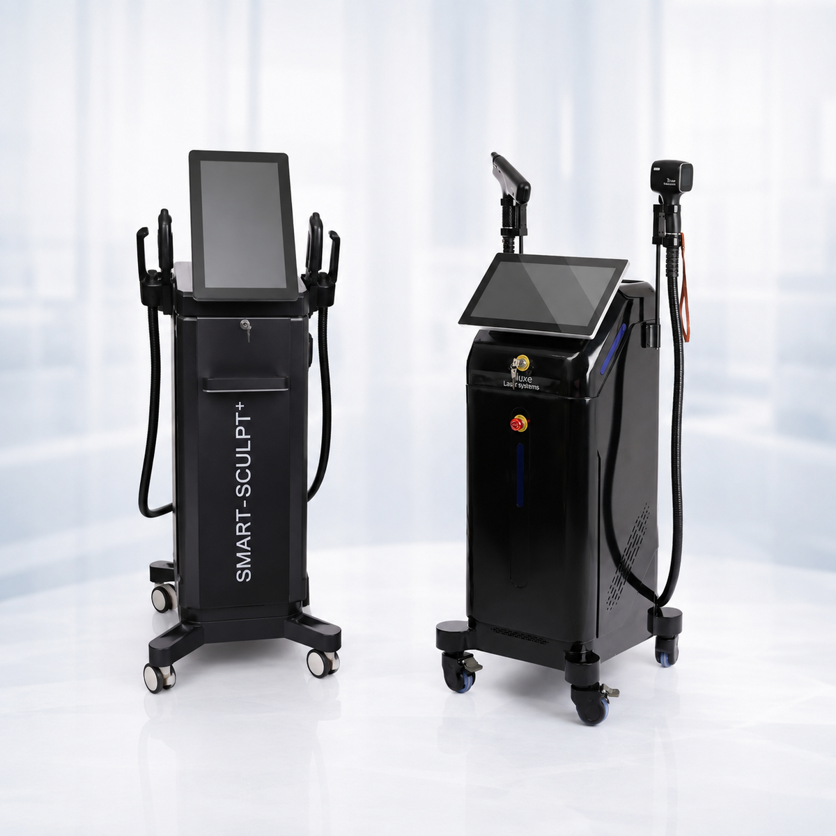 Professional aesthetic machines including SMART-SCULPT body contouring device