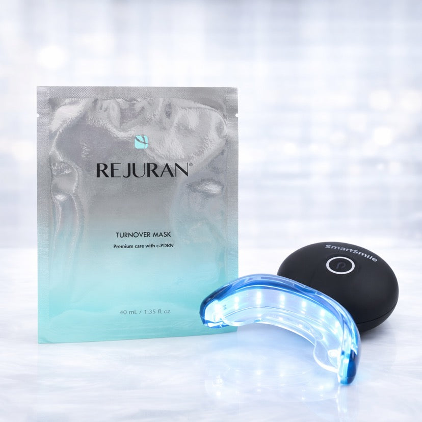 Rejuran Turnover Mask pouch with LED light device and mouth tray