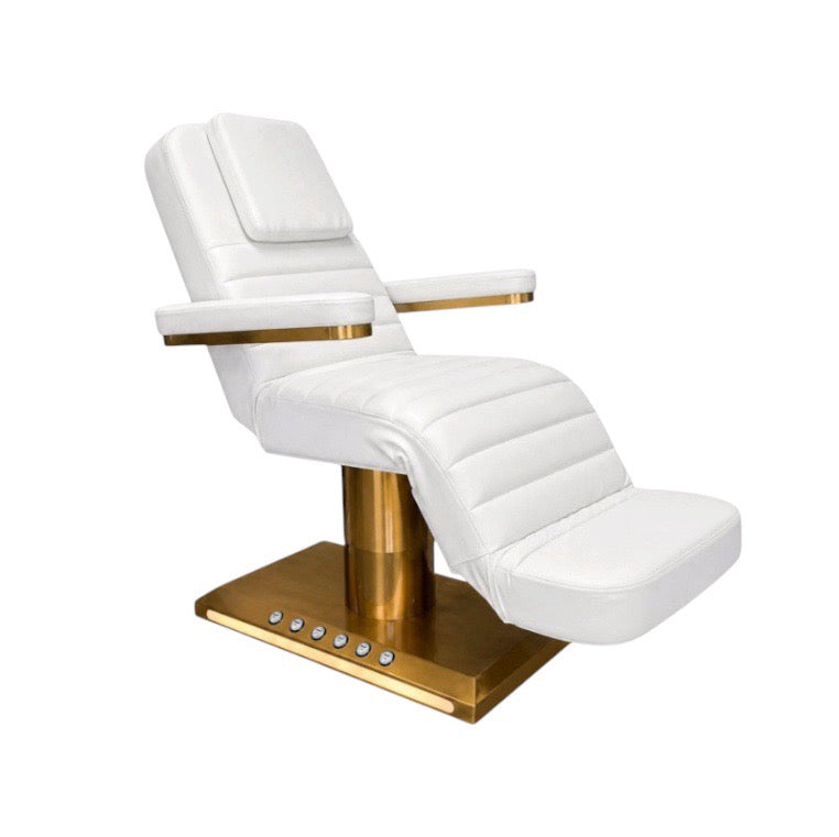White gold salon electric beauty bed