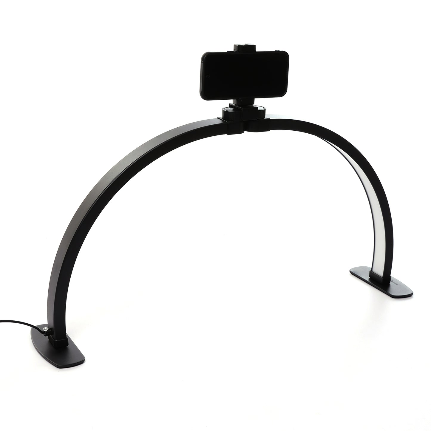 Black nail lamp with phone holder