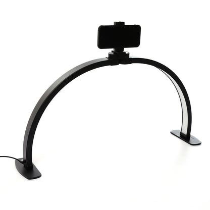 Black nail lamp with phone holder