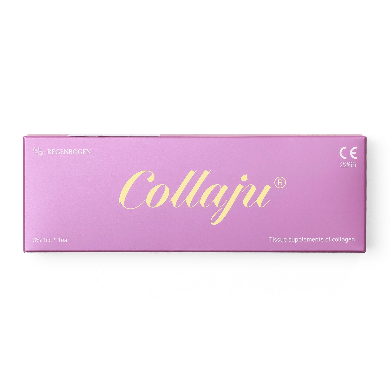 Collagen injection box labeled 'Collaju' on a white background