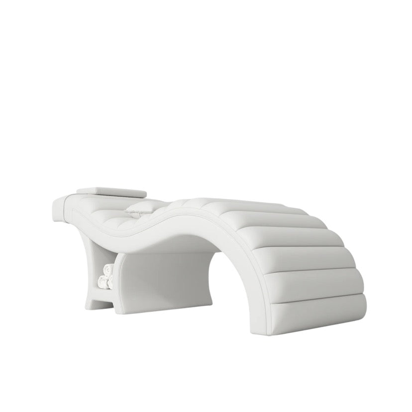 white Lash Bed for Eyelash Extensions – Solace Studio Salon Bed