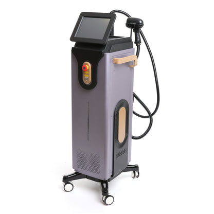 Laser hair removal device with a screen and control panel