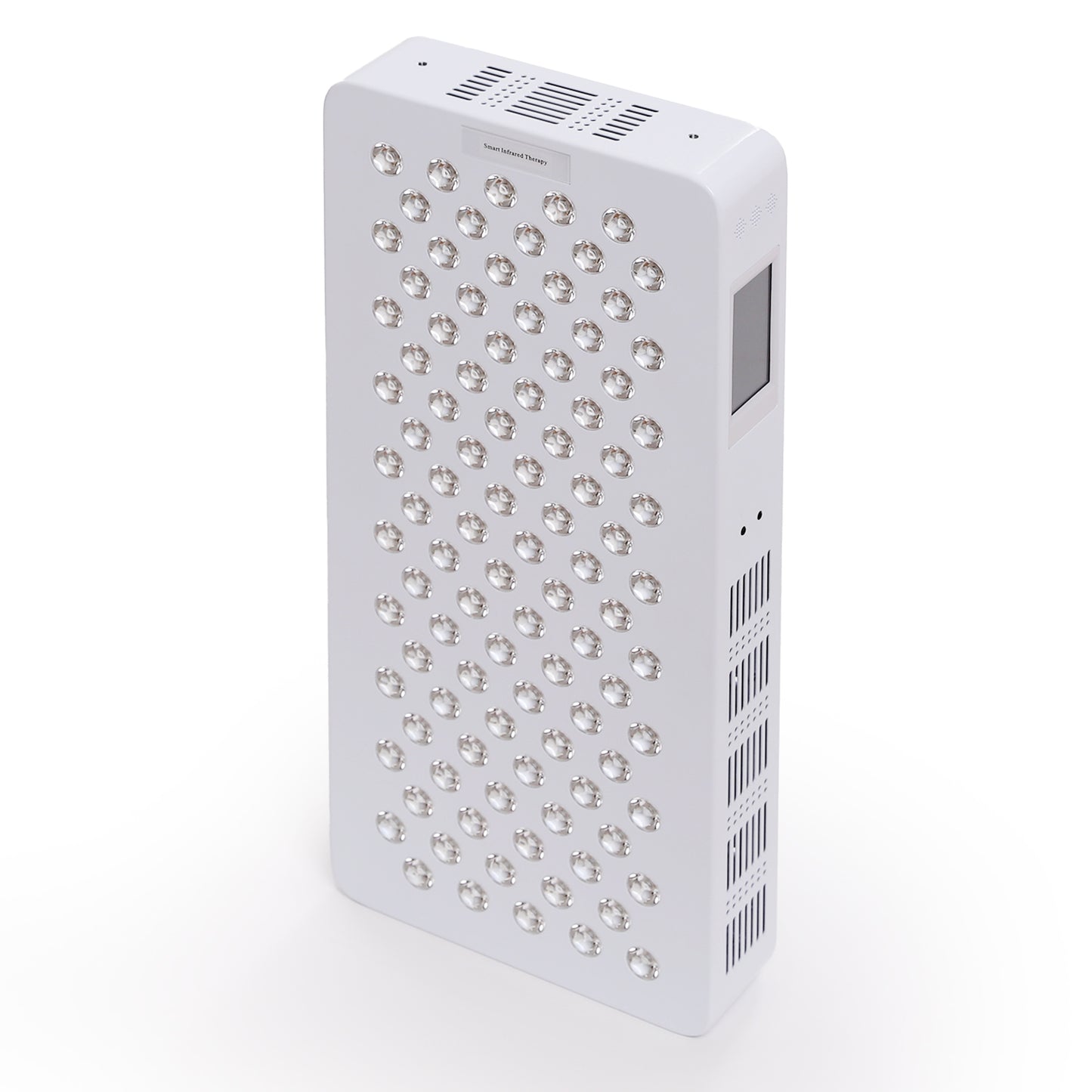Front view of medium-sized LED therapy panel with 100 precision lenses.
