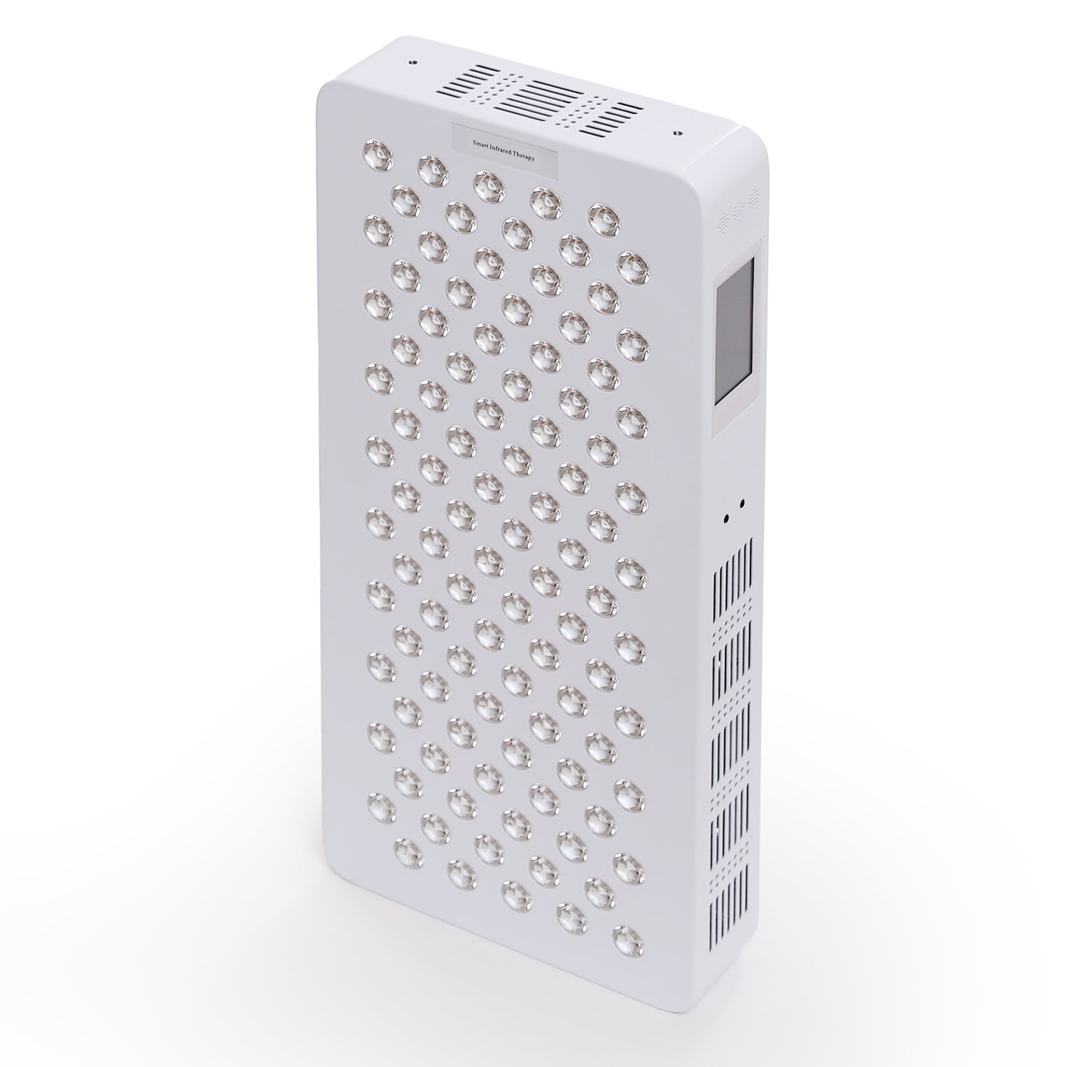 Front view of medium-sized LED therapy panel with 100 precision lenses.