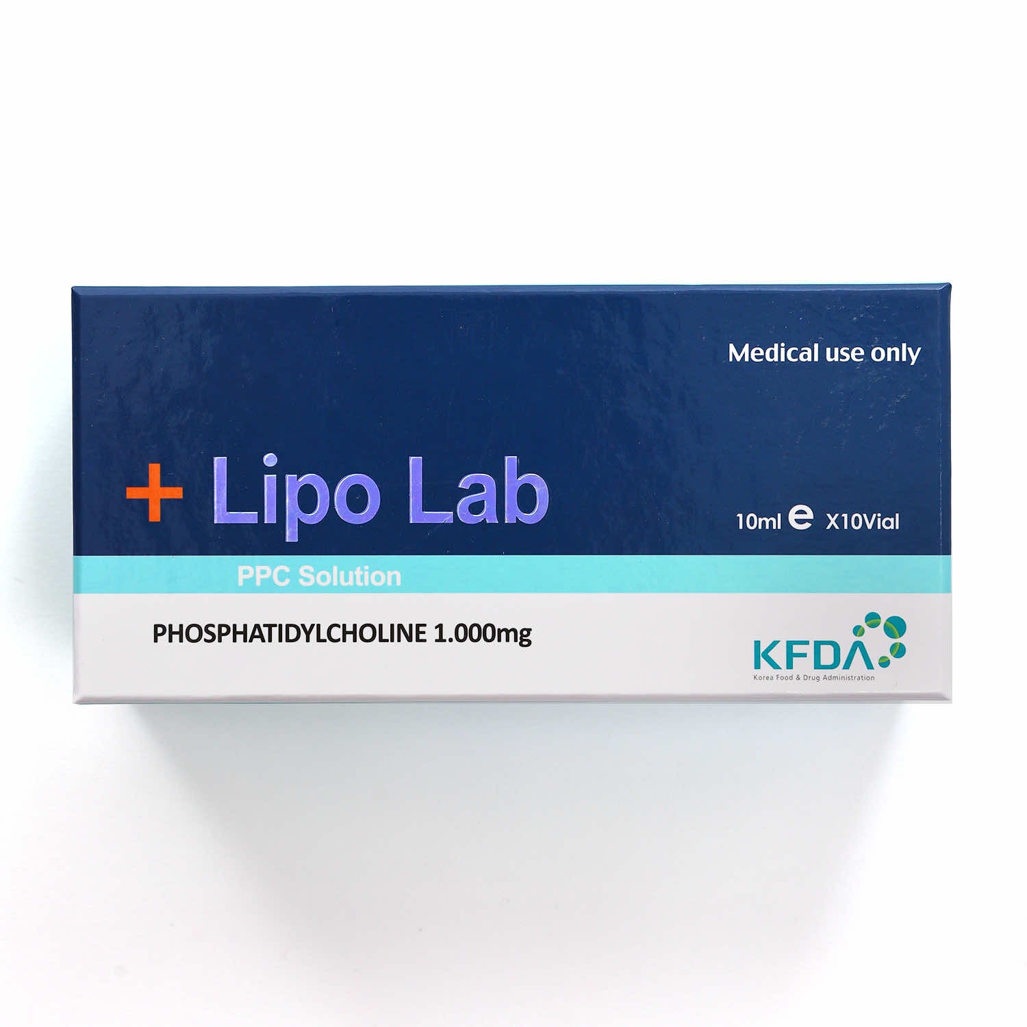 Lipo Lab PPC Solution box – 10ml vials with 1,000mg phosphatidylcholine for targeted fat reduction.