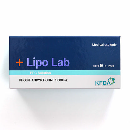 Lipo Lab PPC Solution box – 10ml vials with 1,000mg phosphatidylcholine for targeted fat reduction.