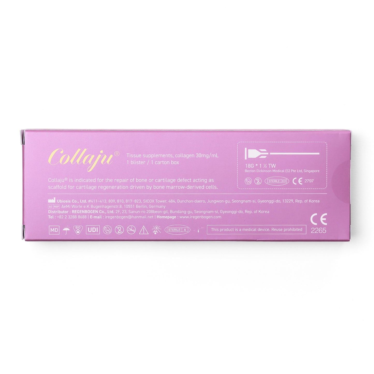 Purple box with 'Collaju' branding on a white background
