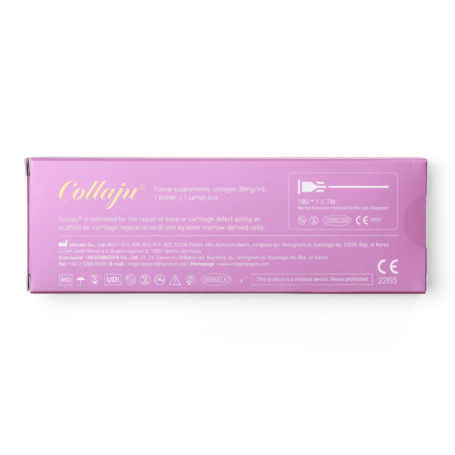 Purple box with 'Collaju' branding on a white background