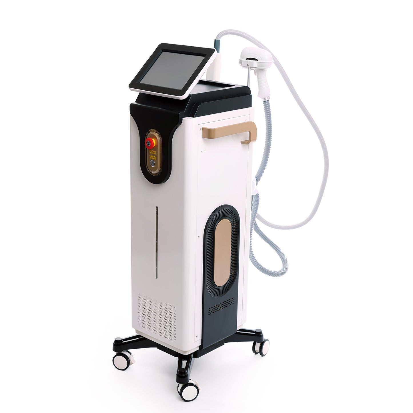 Medical laser hair removal device on wheels