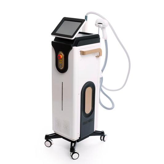 Medical laser hair removal device on wheels