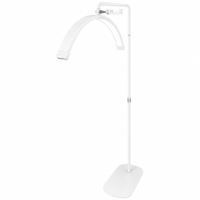 28-inch white LED moon lamp with soft ambient glow, luxury lighting for bedrooms and salons
