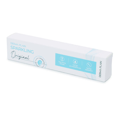 Box of Derma Plain Sparkling Original gel on a white background