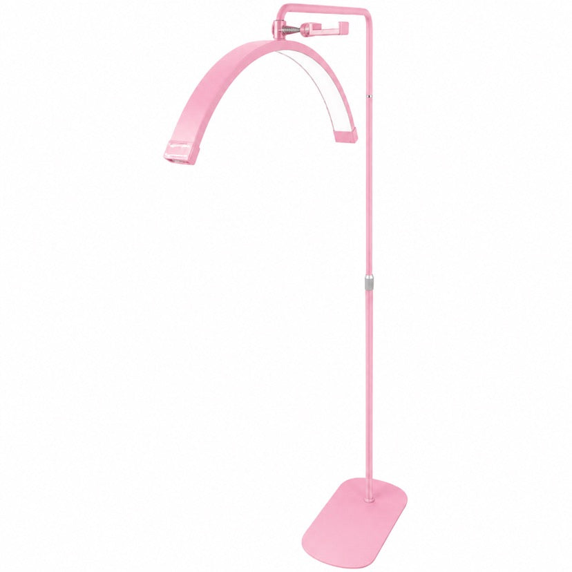 28-inch pink moon lamp with dimmable LED lighting, decorative floor lamp for beauty rooms