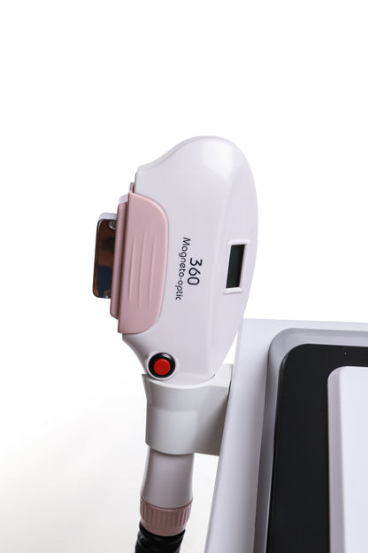 360 Magneto-Optic handpiece for intense pulsed light (IPL) hair removal and skin pigmentation treatments