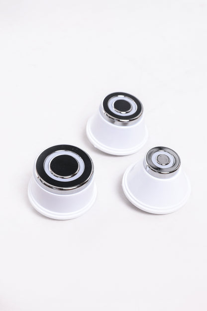 Interchangeable RF heads in multiple sizes for facial and body treatments using radiofrequency technology