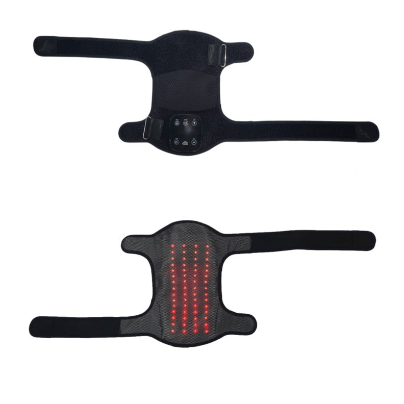 red light knee brace with red LEDs